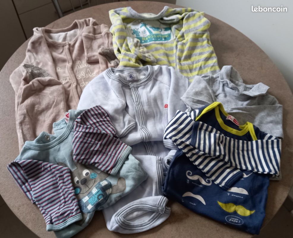 Lot 3 pyjamas et 3 bodys 1 an (image 2)