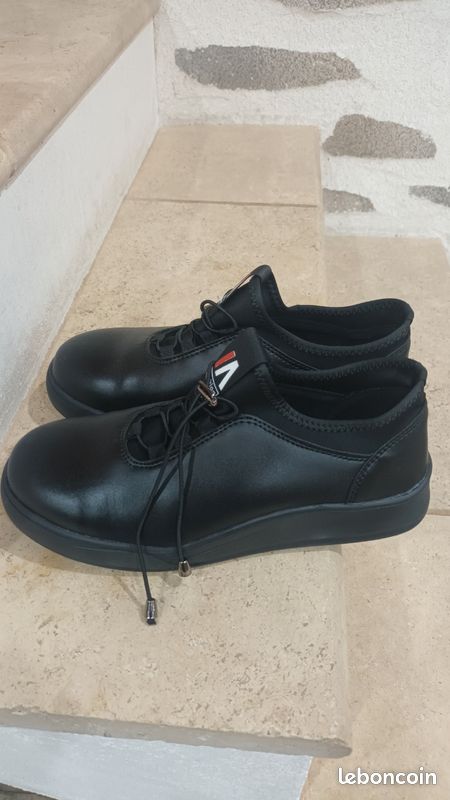 Chaussures sécurité professionnelles mixtes noires 40 (image 2)