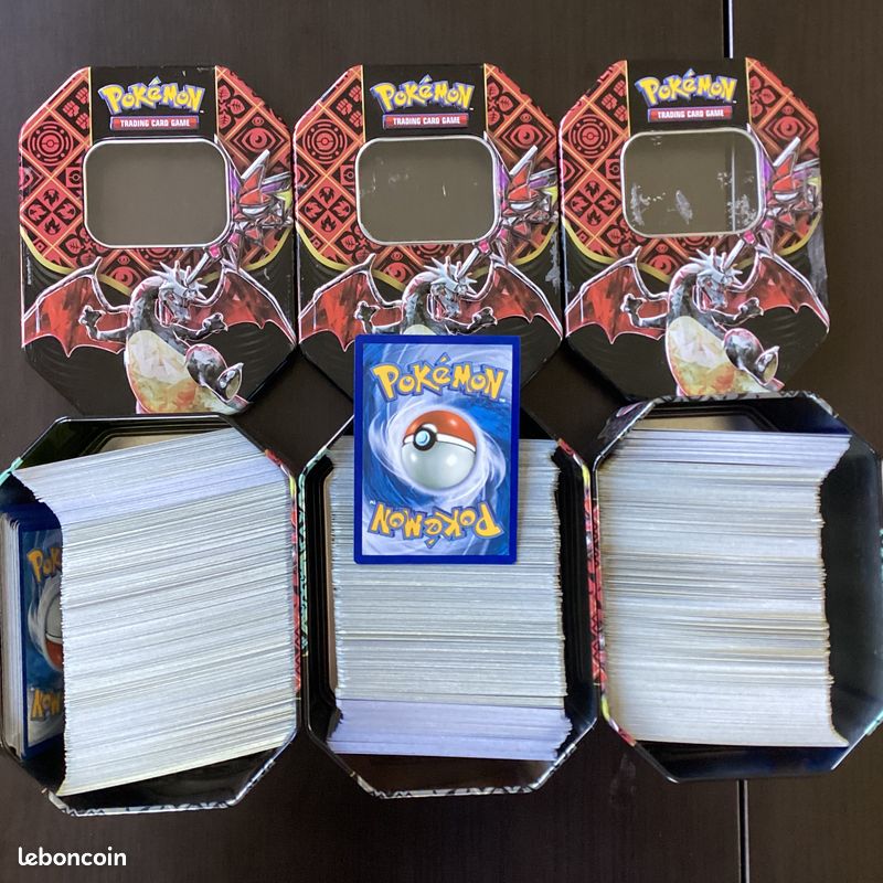 3 pokébox remplit de cartes Pokémon (image 1)