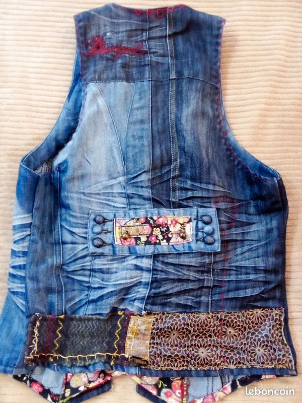 Gilet jean Desigual T. M (image 2)