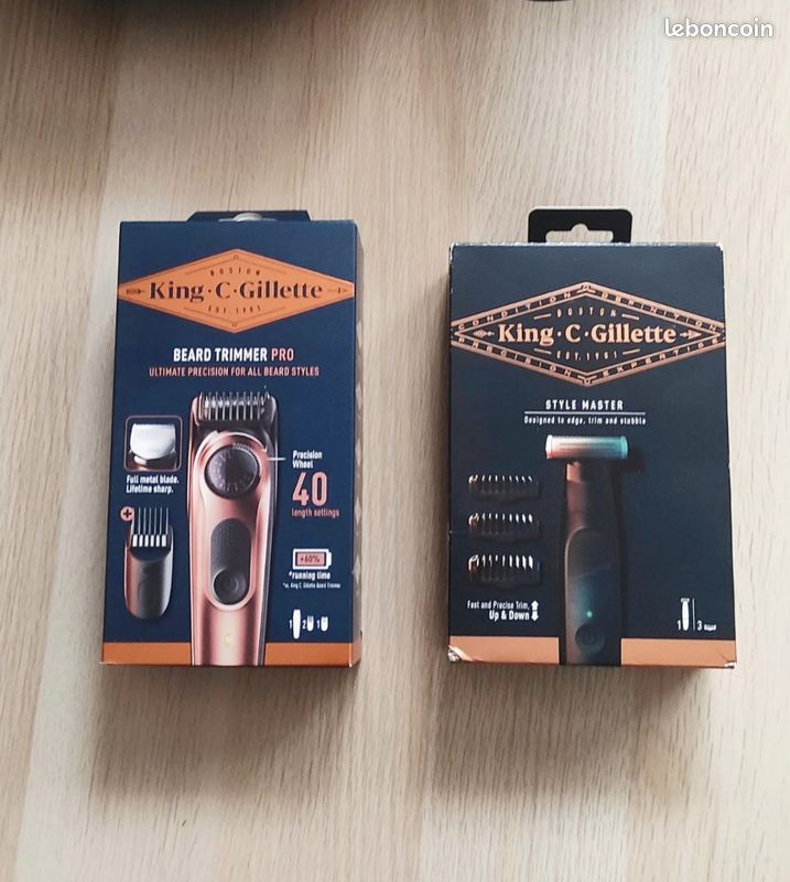 Lot de 2 King C Gillette beard trimmer pro (image 1)