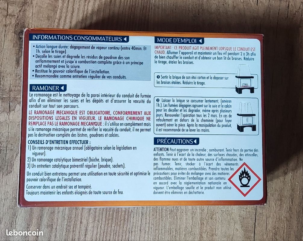 BRIQUE DE RAMONAGE formule breveté STARWAX -ST1209 (image 2)