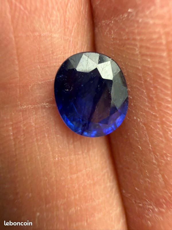 Coussin en saphir bleu de Ceylan naturel de 10,02 ct, pierre précieuse