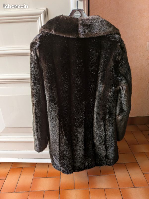 Veste longue fausse fourrure (image 2)