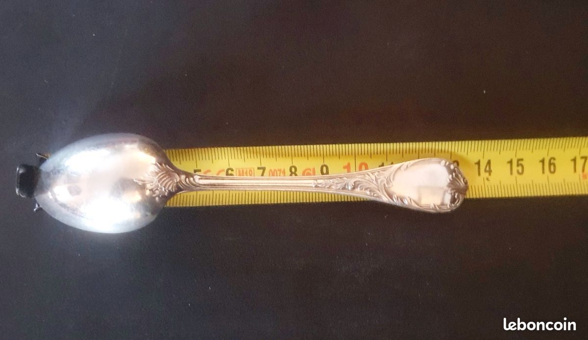 3 Cuillères CHRISTOFLE Modèle Marly Louis XV métal argenté