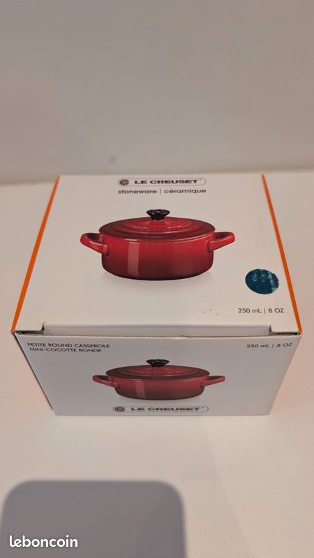 Mini-cocotte ronde Le Creuset – 250 ml – Neuve en boîte (image 1)