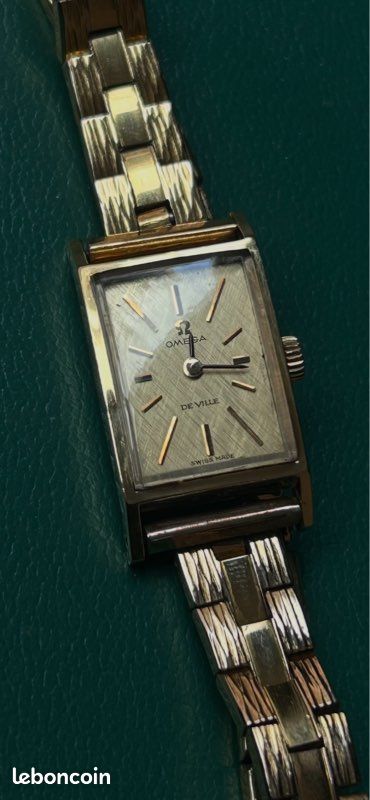 Montre Femme Omega De Ville Vintage Argent Sterling, Mouvement 17 Bijoux - Occasion