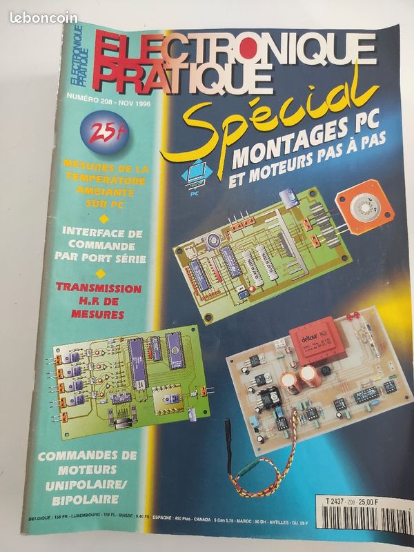 Revue ÉLECTRONIQUE PRATIQUE N°208 NOV 1996 (image 1)