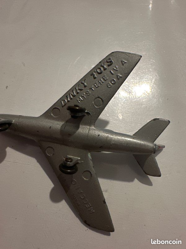Dinky Toys Mystère IV A (Réf. 60A) Meccano France - Avion Militaire Argenté, Avec Boîte