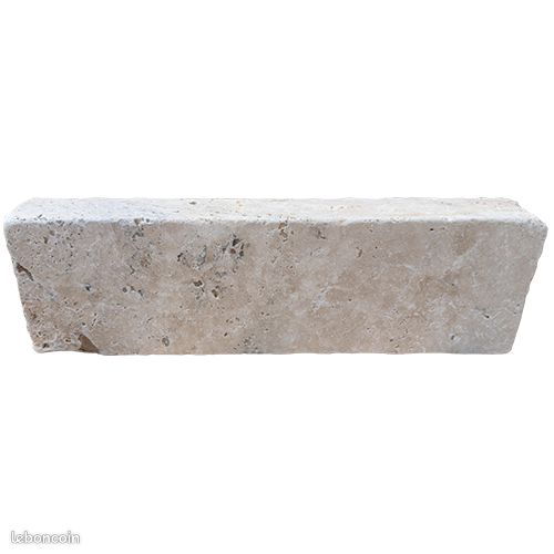 Bordure travertin 1er choix mix beige 100/20 cm ép.5 cm