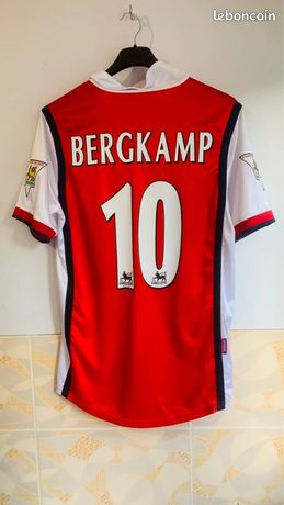 Maillot Arsenal Original Bergkamp Saison 1997-1998 – Taille M, Jaune, Occasion Collector