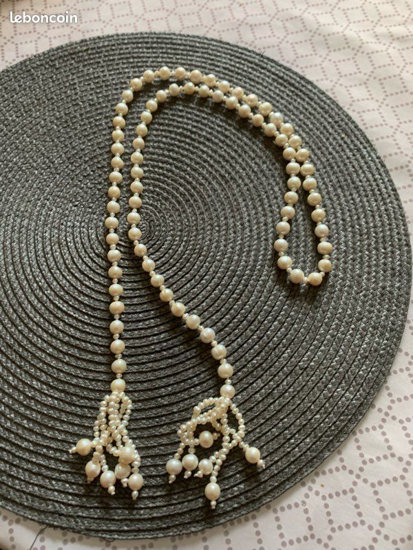 Collier Sautoir Perles De Culture D'eau Douce – Multicolore, Occasion Très Bon état