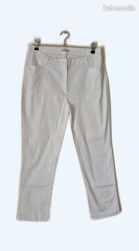 Pantalon Blanc Straboski Taille 40 (M) - Occasion Excellent état - Département Femme