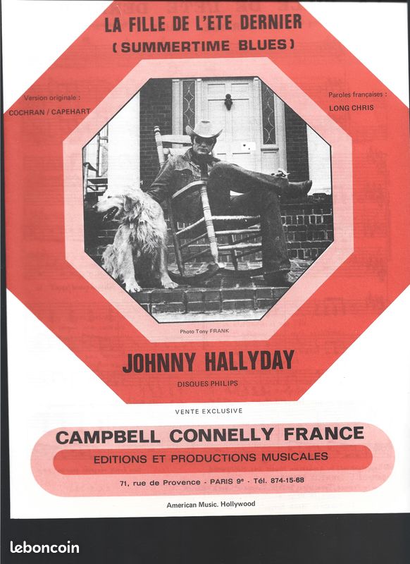 Partition johnny hallyday la fille de l ete dernier (image 1)