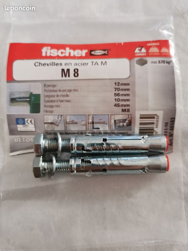 Chevilles fisher en acier ancrage 1lbc1 (image 1)