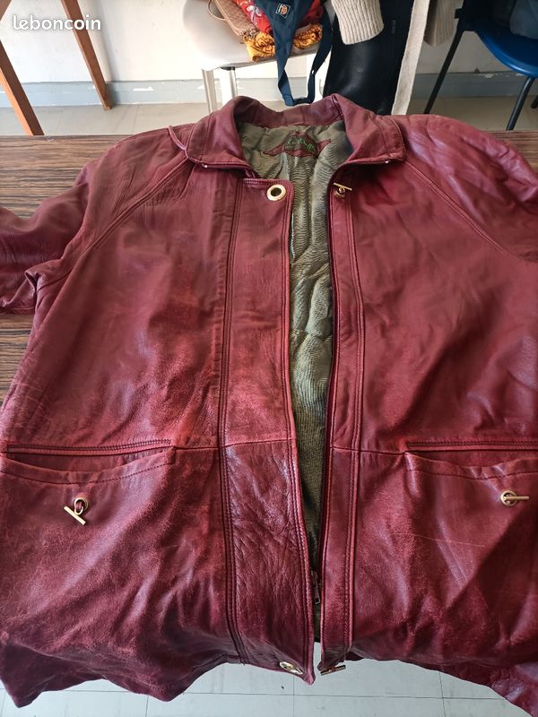 Manteau en cuir femme (image 1)