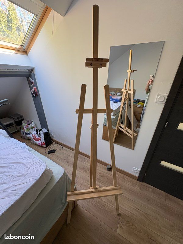 Chevalet d’atelier 3 pieds + toiles incluses (image 1)