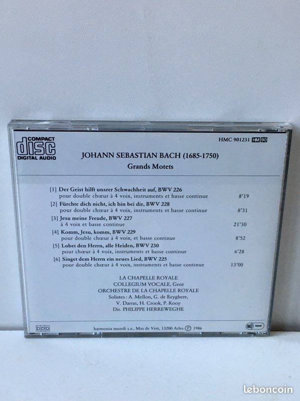 Cd j.s. Bach - grands motets (image 2)