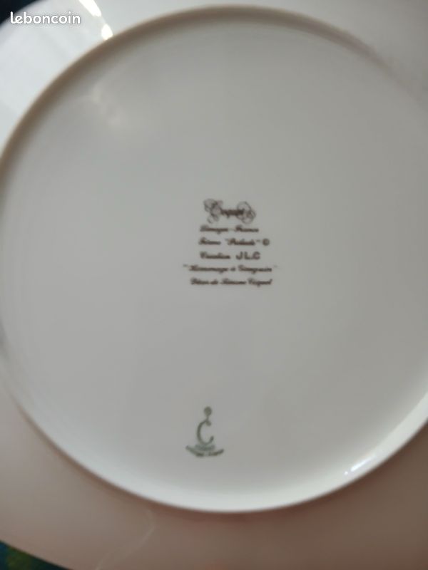 Trois assiettes Limoge JL Coquet (image 8)