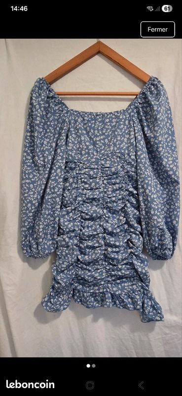 Robe à petites fleurs à manches longues femme Shein (image 3)