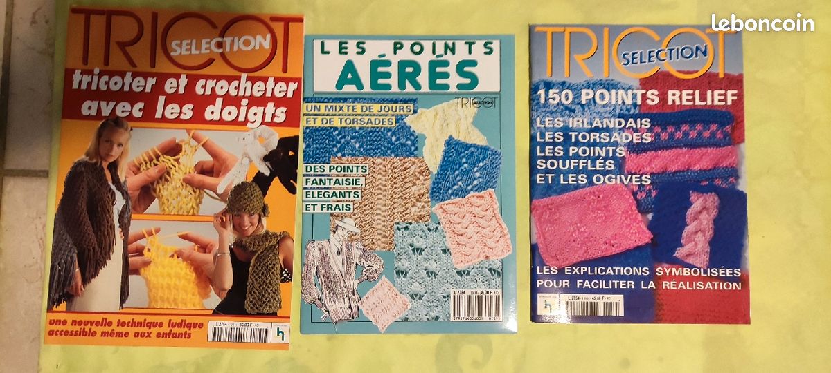 Lot de 3 Magazines Le tricot (image 1)