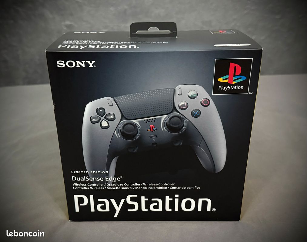 Manette Sony DualSense Edge PS5 – Édition 30ème Anniversaire – Gris (Neuve)