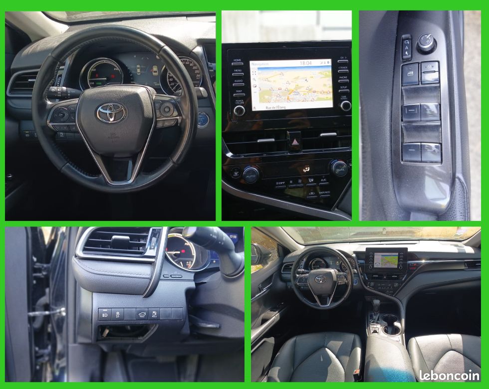 TOYOTA CAMRY Hybride ESSENCE 2.5 L - 218 CH 2WD DYNAMIC BUSINESS - BOITE AUTO – 10/2022 – 181 683 km– 1ère main – TVA récupérable - VO 433 (image 6)