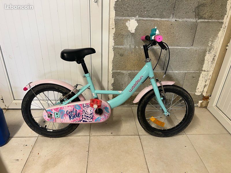 Vélo fille enfant 16 pouces 3-7ans (image 1)