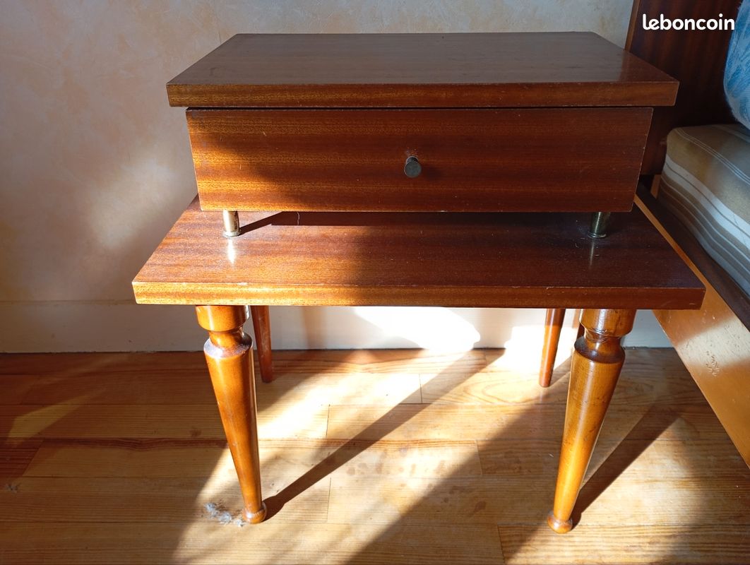 Ensemble lit 1 personne+ 1 table de chevet+ 1 armoire (image 3)
