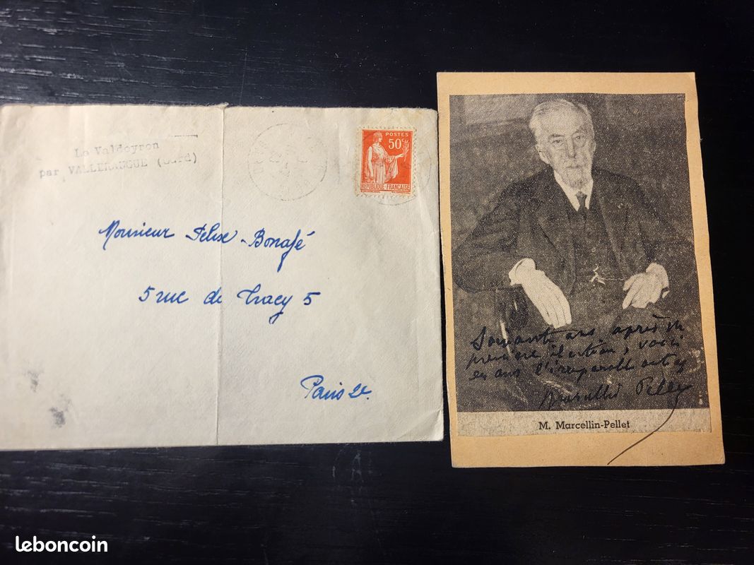 Autographe de Marcellin Pellet homme politique français (image 2)