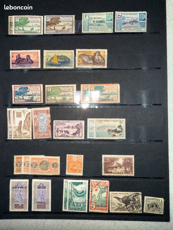 Timbres des colonies françaises et France (image 9)