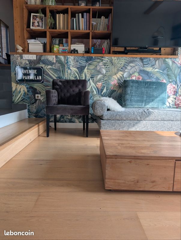 Fauteuils velours gris (image 2)