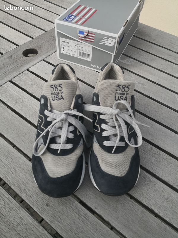NEUF / DEADSTOCK 👟 New Balance M585BG Made in USA - Classic Gris/Marine - US 8 / EU 41.5 avec boîte 👟 (image 9)