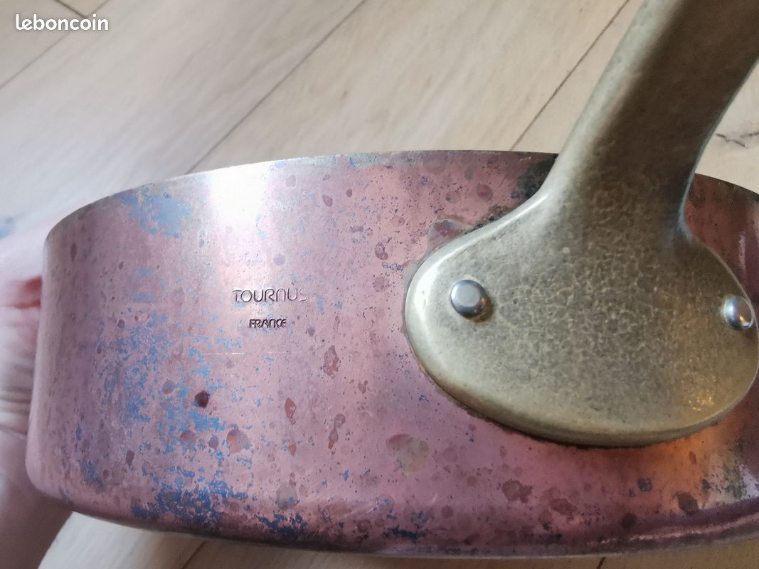 Casserole cuivre TOURNUS 20cm diamètre (image 2)
