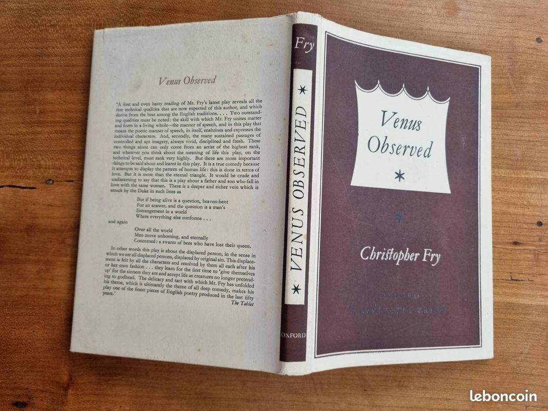 Venus Observed by Christopher Fry, livre ancien en anglais (image 7)