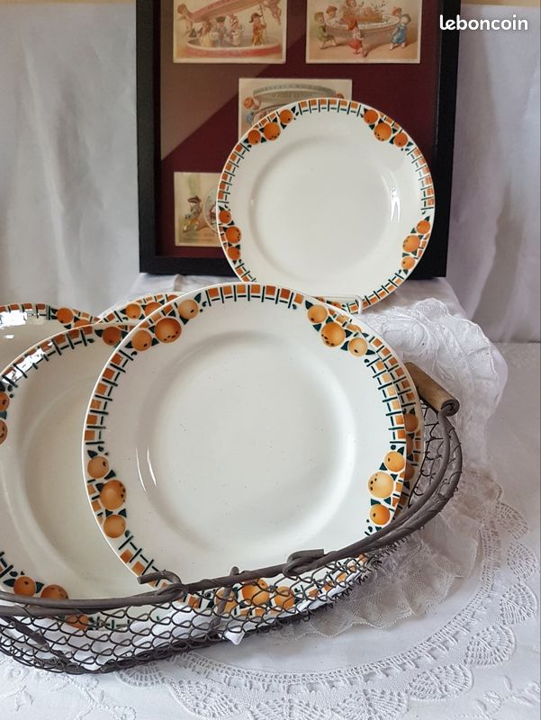 Assiettes à dessert St Amand "Cotentin" (image 1)