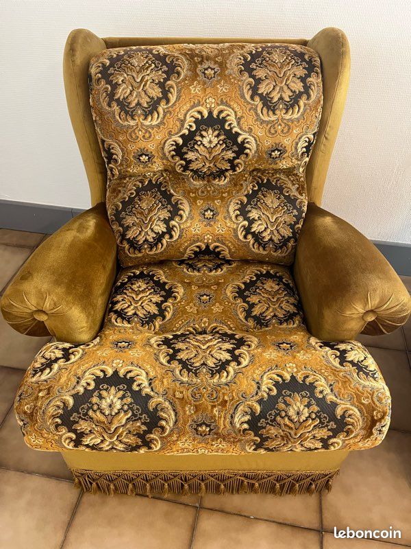 2 fauteuils anciens – déhoussables (image 2)