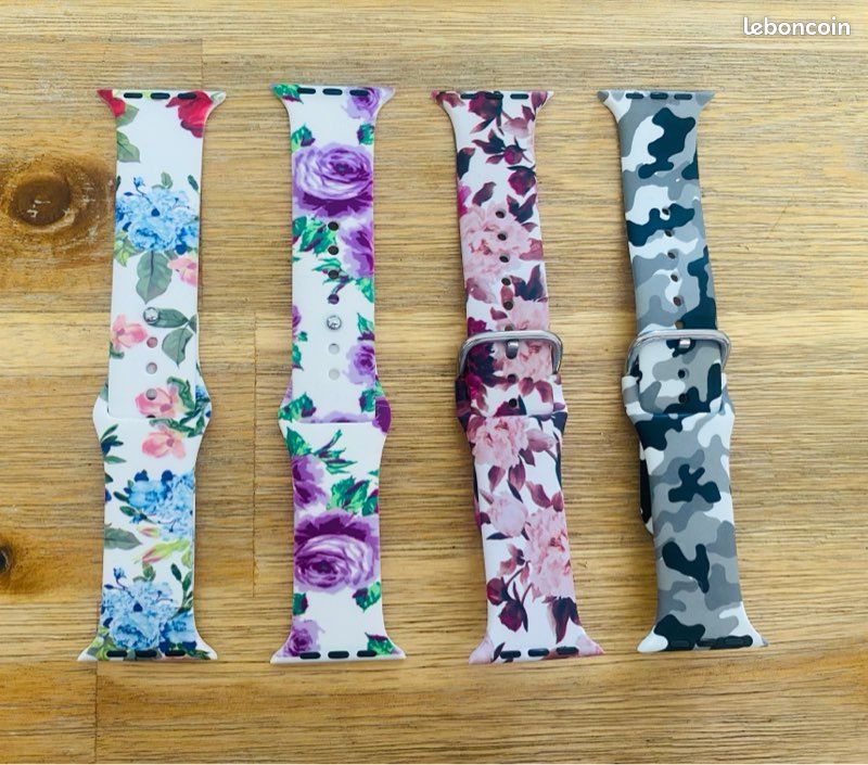Bracelet pour Apple Watch silicone à motif (image 1)