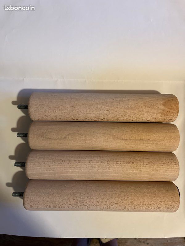 Pieds de lit cylindriques 20 cm (image 1)