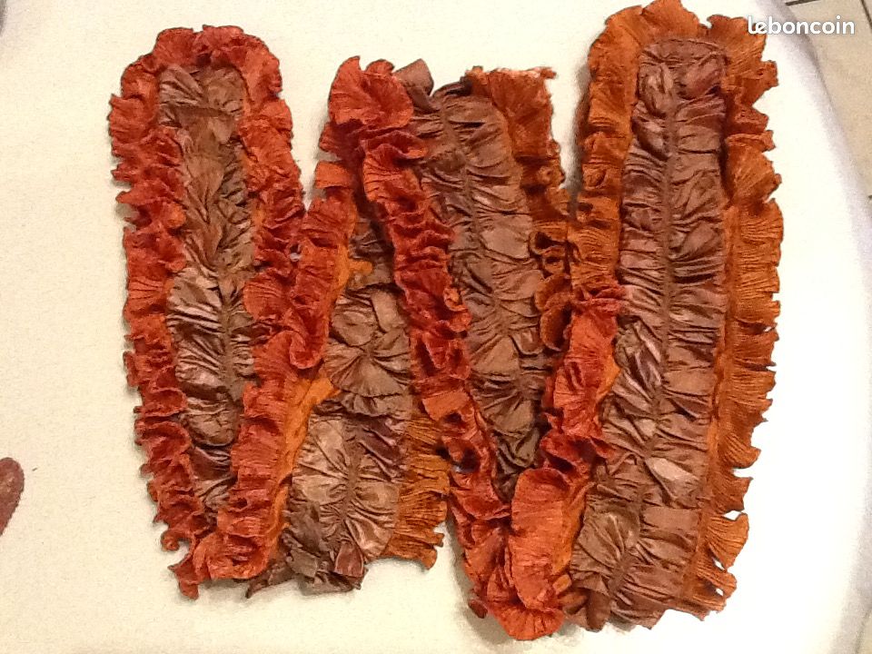 écharpe - foulard - gaufré rouille (image 2)
