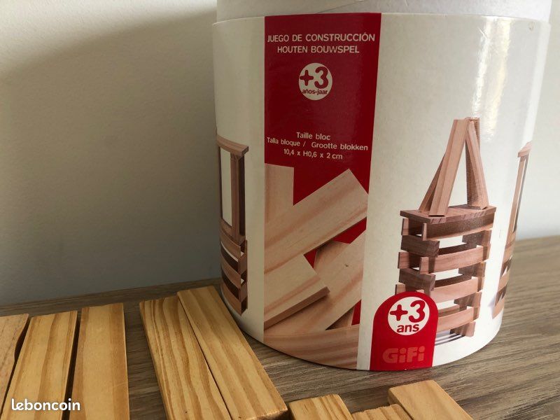 Jeu de construction en bois avec boîte (image 4)