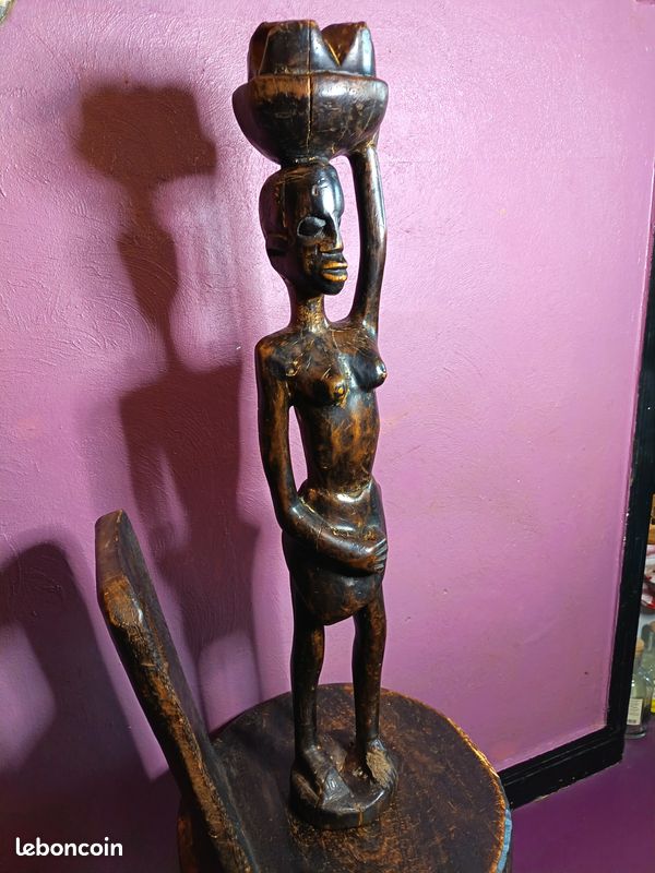 Statue africaine bois (image 1)