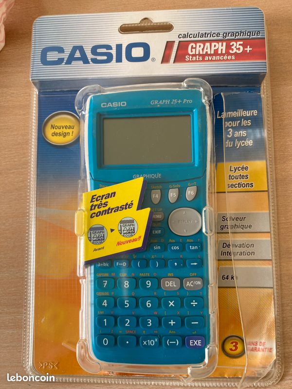 Calculatrice CASIO graph 35+ (image 1)