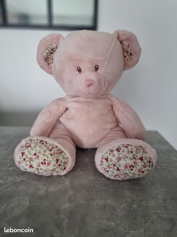 Peluche ours Lelly Venturelli Angelo rose Neuf Jeux Jouets