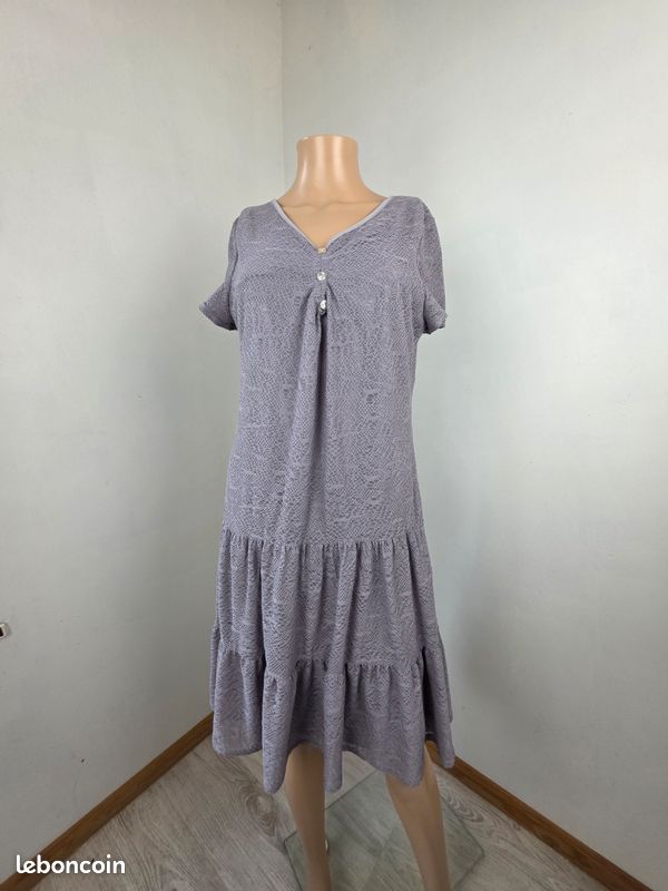 Robe ARMAN THIERY Taille 42/XL Gris - Occasion Très Bon état - Marque Française