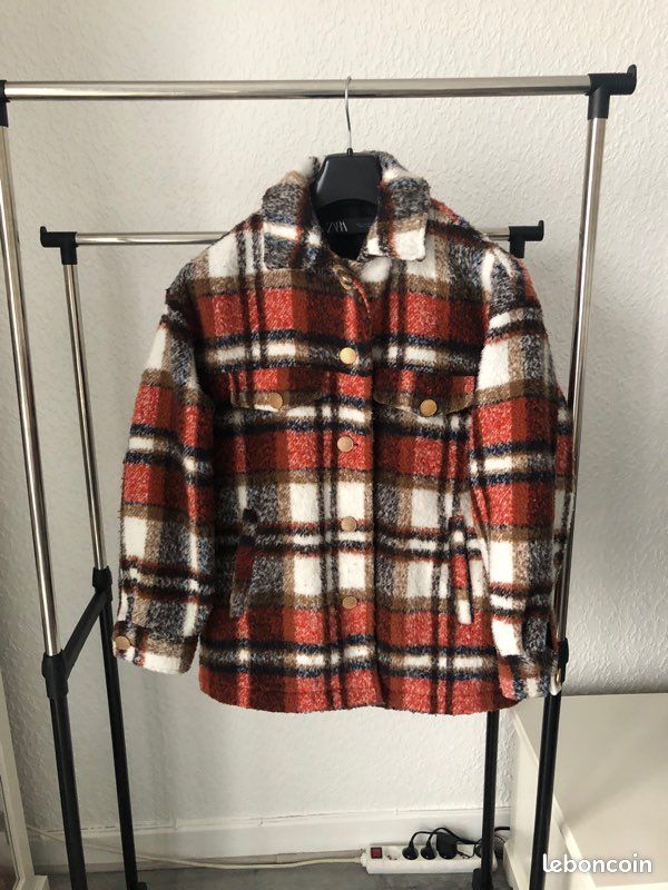 Manteau Laine Zara Veste Carreaux Femme Veste Zara Surchemise