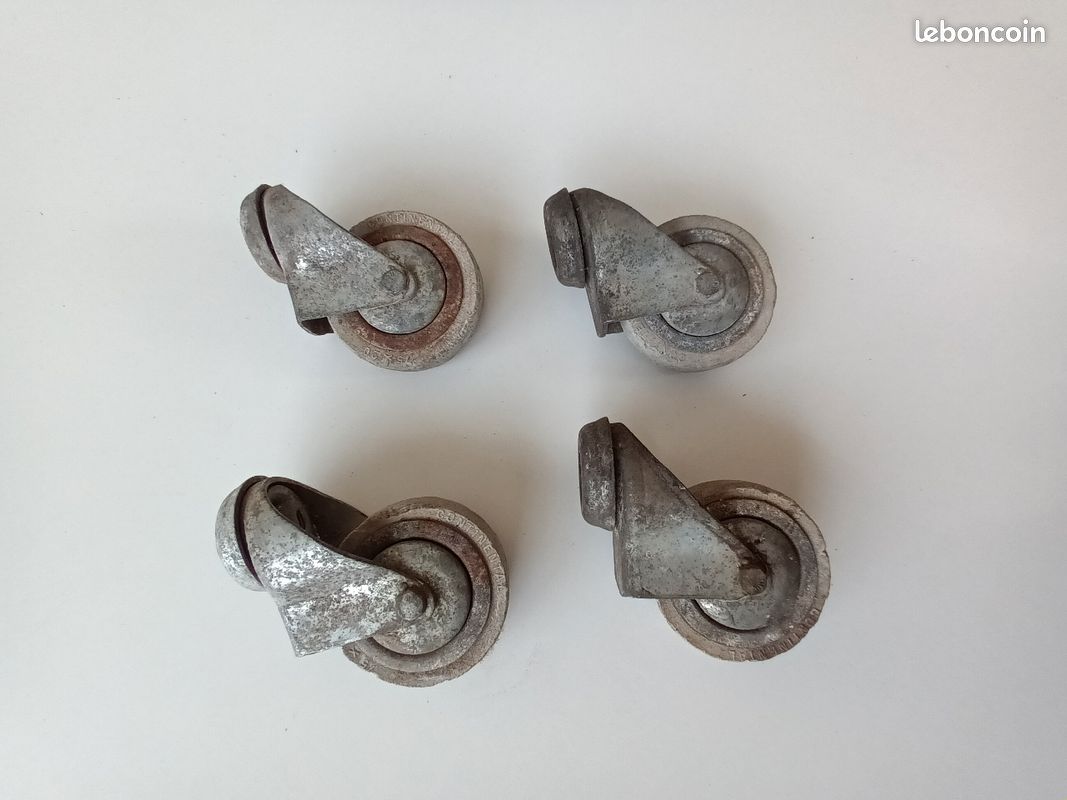 4 roulettes pour chariot très robustes. 8 euros (image 1)
