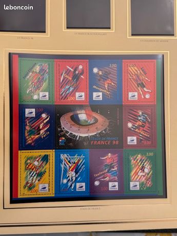 Guirlande De Timbres Coupe Du Monde 1998 - Magazine Brésil