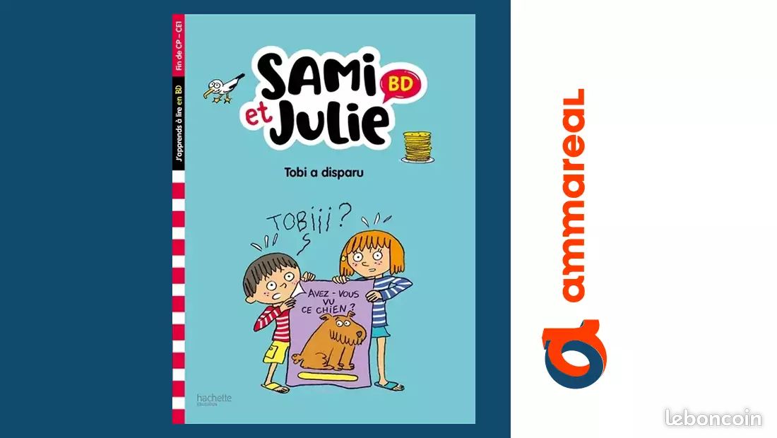 Sami et Julie BD Fin de CP-CE1 - Tobi a disparu - Sandra Lebrun et Loïc Audrain (image 1)