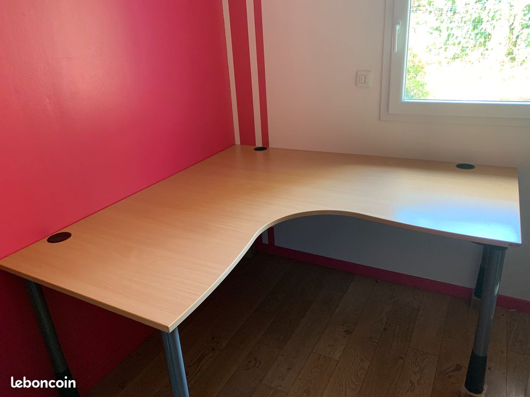 Bureau d'angle hêtre (image 1)